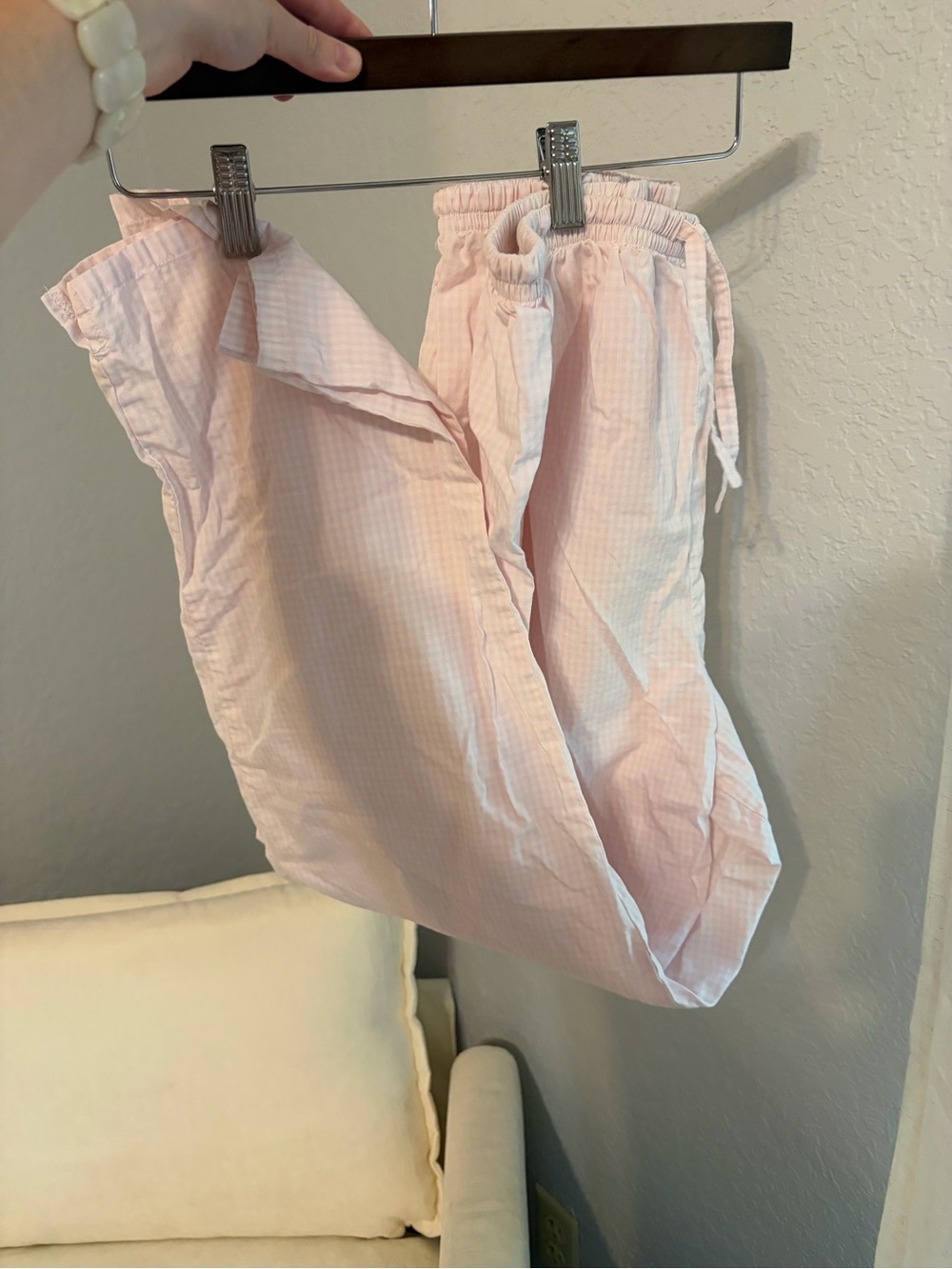 ✨3/$10✨ Vintage Women’s Pink Gingham Pajama Set - Picture 6 of 6